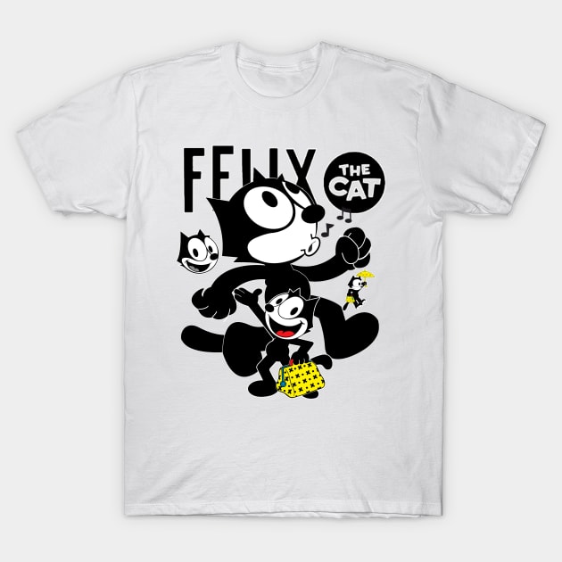 Felix The Cat Keep Walking T-Shirt by lazymost